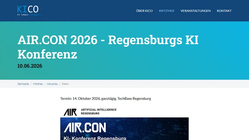 Vorschau: AIR.CON 2026 — Regensburgs KI-Konferenz