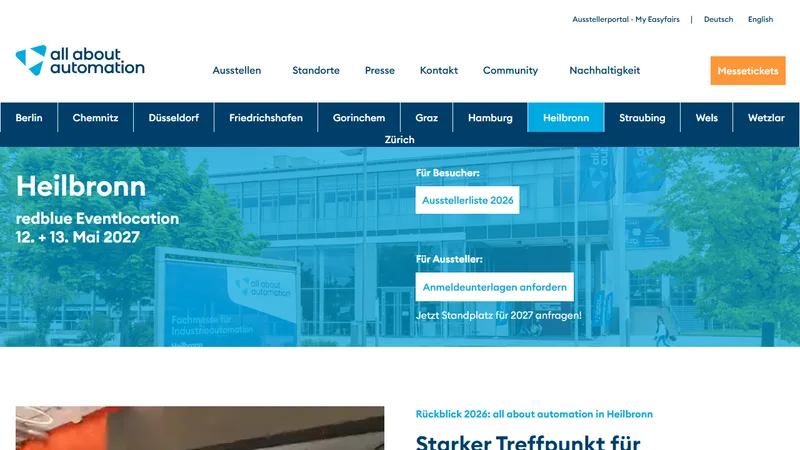 Vorschau: All About Automation Heilbronn 2027