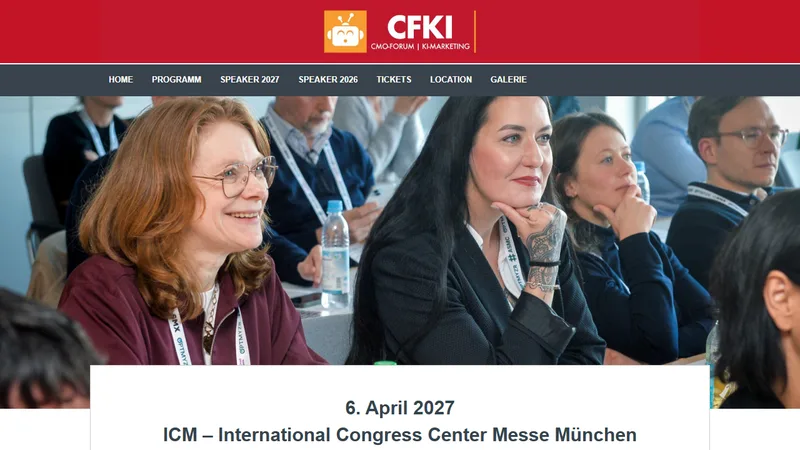 Vorschau: CMO-Forum KI im Marketing 2027