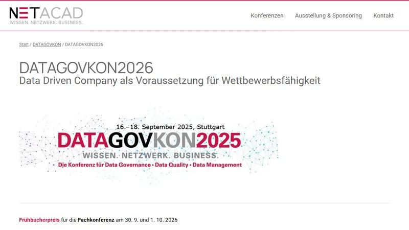 Vorschau: DATAGOVKON 2026