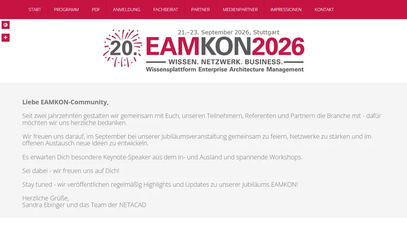 Vorschau: EAMKON 2026